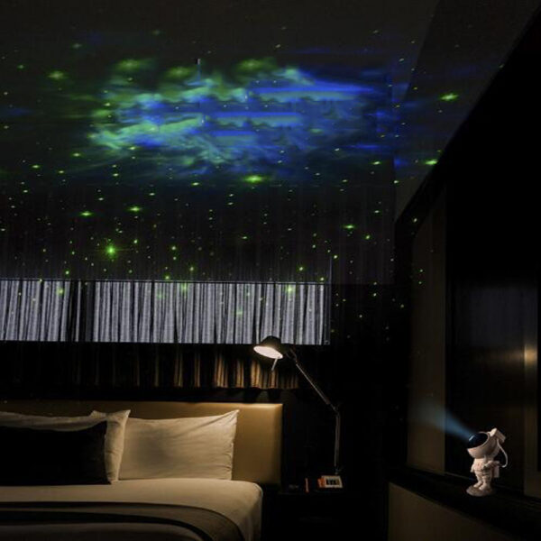 Creative Astronaut Galaxy Starry Sky Projector Nightlight USB Atmospher Bedroom Table Lamp - Image 9