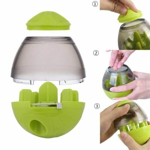 Dog Food Balls Tumbler Pet Puppy Feeder Dispenser Bowl Toy Leak Food Interactive Pet Tumbler Feeder Food Automatic Dispenser Bowl Interactive Balls - Image 2